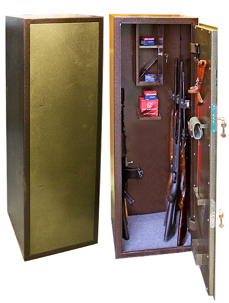 Сейф оружейный ОШ-6 класс взлом.НО, корпус+дверь 2 мм.(1400х450х400)
